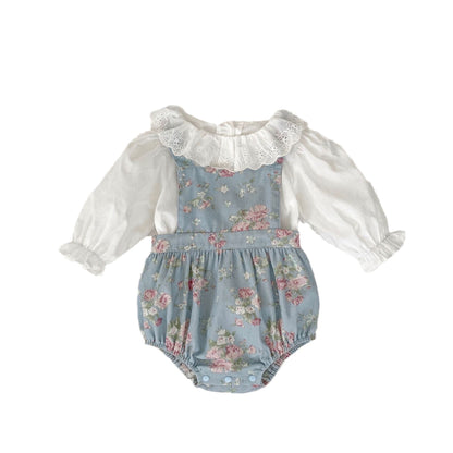 Fashion Blouse With Ditsy Flower Dress Clothing Sets