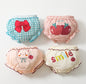 Baby Girl Embroidered Pattern Lace Design Panties 1 Bag=4 Pieces