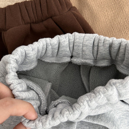 Baby Solid Color New Winter Kindergarden Thickened Pants