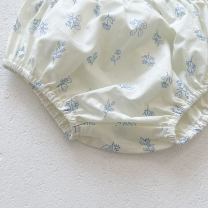 Baby Girls Floral Doll Collar Top Combo Short Pant In Sets