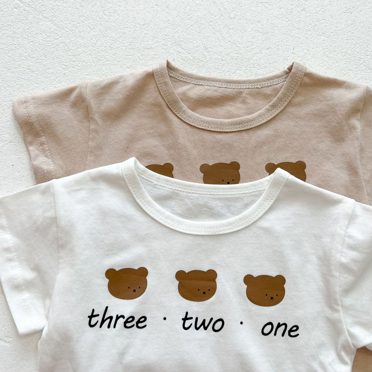Baby Girls Bear Print Top Combo Overalls In Sets