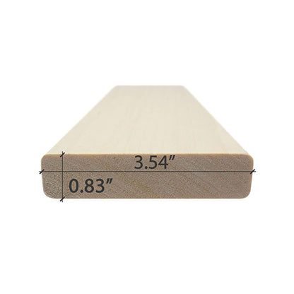 Prosaunas Aspen 1X4 S4SEE SHP Sauna Bench Wood With Smooth 4 Sides Eased Edges (SAK67392)