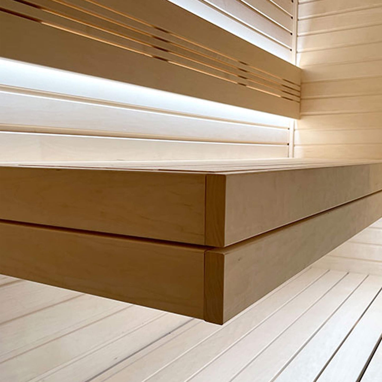 Prosaunas Aspen 2X4 S4SEE SHP Sauna Bench Wood With Smooth 4 Sides Eased Edges (SAK36780)