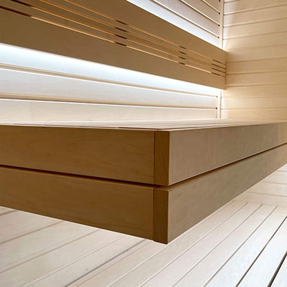 Prosaunas Aspen 2X4 S4SEE SHP Sauna Bench Wood With Smooth 4 Sides Eased Edges (SAK36780)