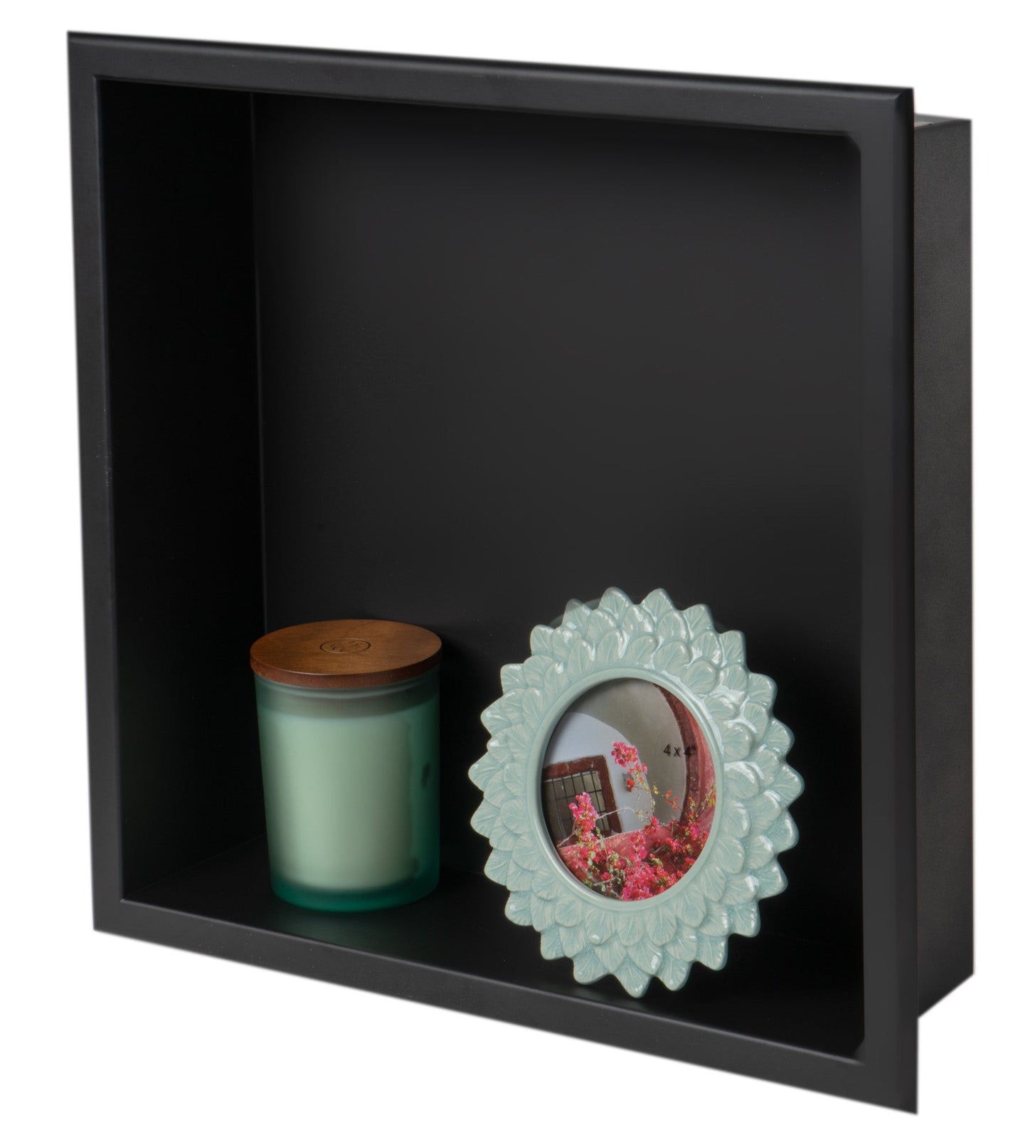 ALFI brand ABNC1616 16" x 16"  Square Single Shelf Bath Shower Niche