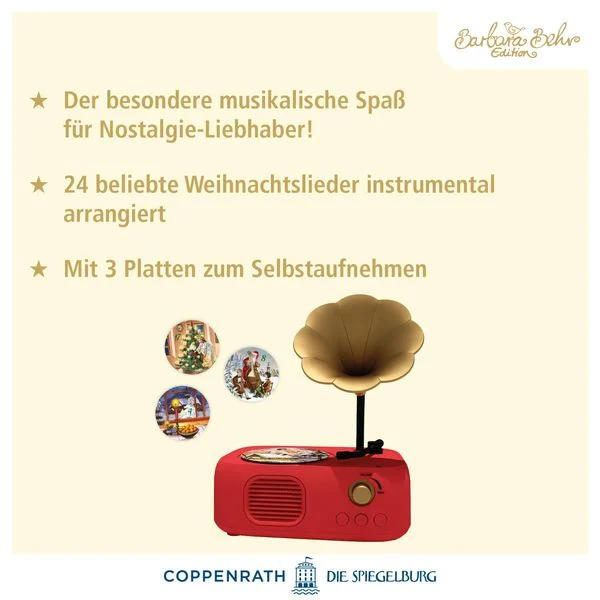 Retro Recordable Gramophone Musical Advent Calendar