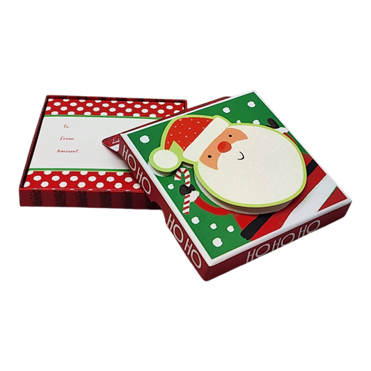 Gift Card Box - Square - Ho Ho Ho Santa