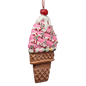 Claydough Ice Cream Ornament - Strawberry