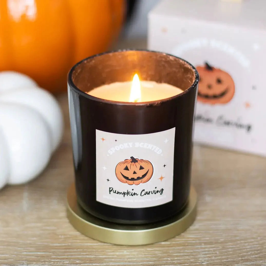Pumpkin Carving Spiced Pumpkin Halloween Candle