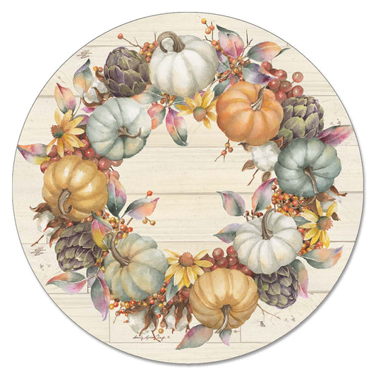Pumpkin Time Glass Lazy Susan Turntable