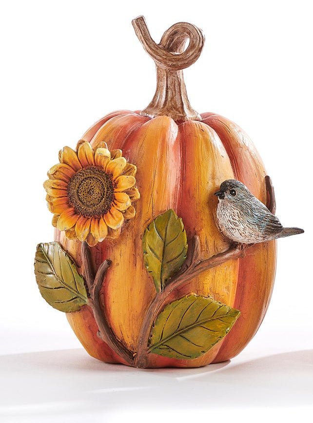 Pumpkin with Bird and Sunflower- 2 Styles