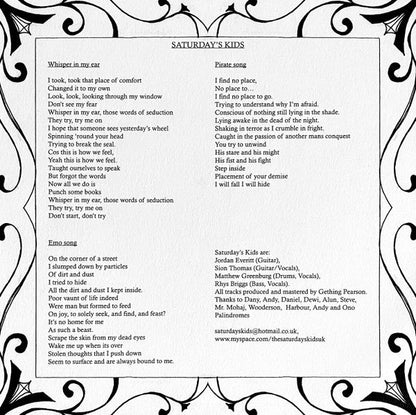 Saturday's Kids / Kids Return (10" VINYL) | Near Mint (NM or M-) Near Mint (NM or M-)