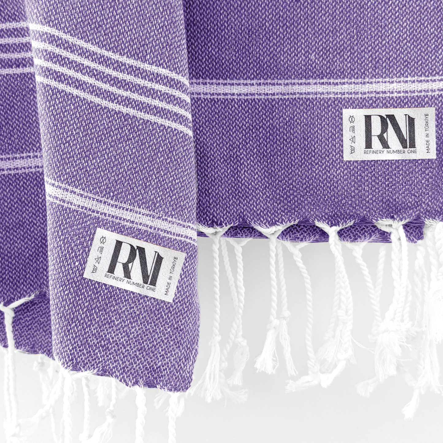 Istanbul Classic Turkish Hand Towel Set of 2 for Kitchen, Bath, Beach, Gym, and Yoga 17"x30"