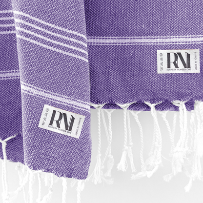 Istanbul Classic Turkish Hand Towel Set of 2 for Kitchen, Bath, Beach, Gym, and Yoga 17"x30"