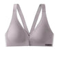Front Open Seamless Push-Up Bra Wireless Deep V Comfort