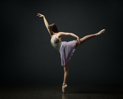 Light Purple Chiffon Ballet Wrap Skirt - Lavender Mist Classical Skirt