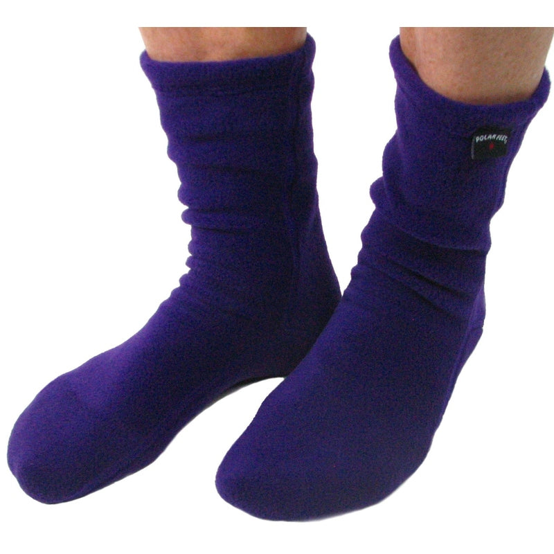 Polar Feet Fleece Socks - Purple Rain