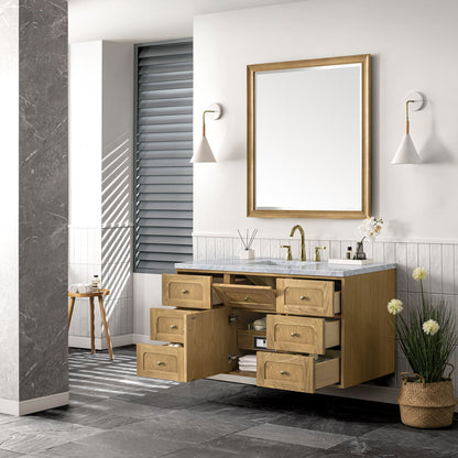 Laurent 48" Single Vanity Cabinet, Light Natural Oak