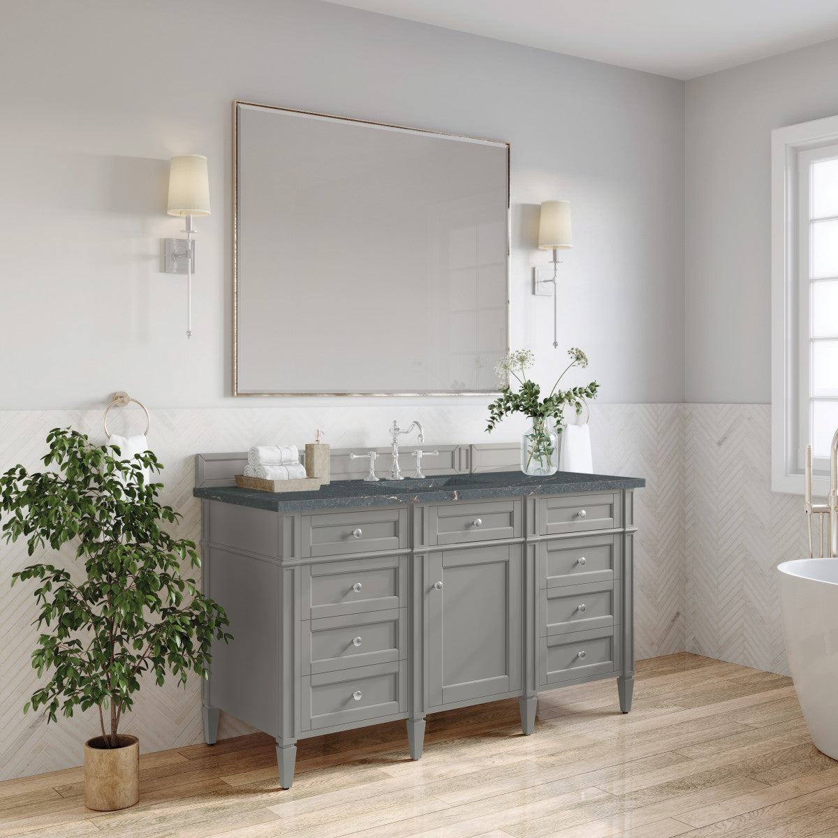Brittany 60" Single Vanity Cabinet