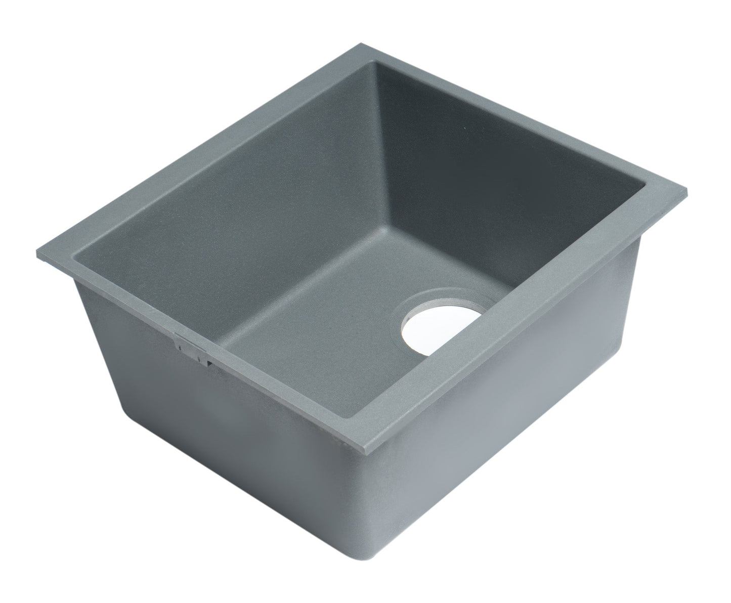 ALFI brand AB1720UM 17" Undermount Rectangular Granite Composite Kitchen Prep Sink