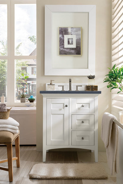 Palisades 30" Single Vanity Cabinet, Bright White