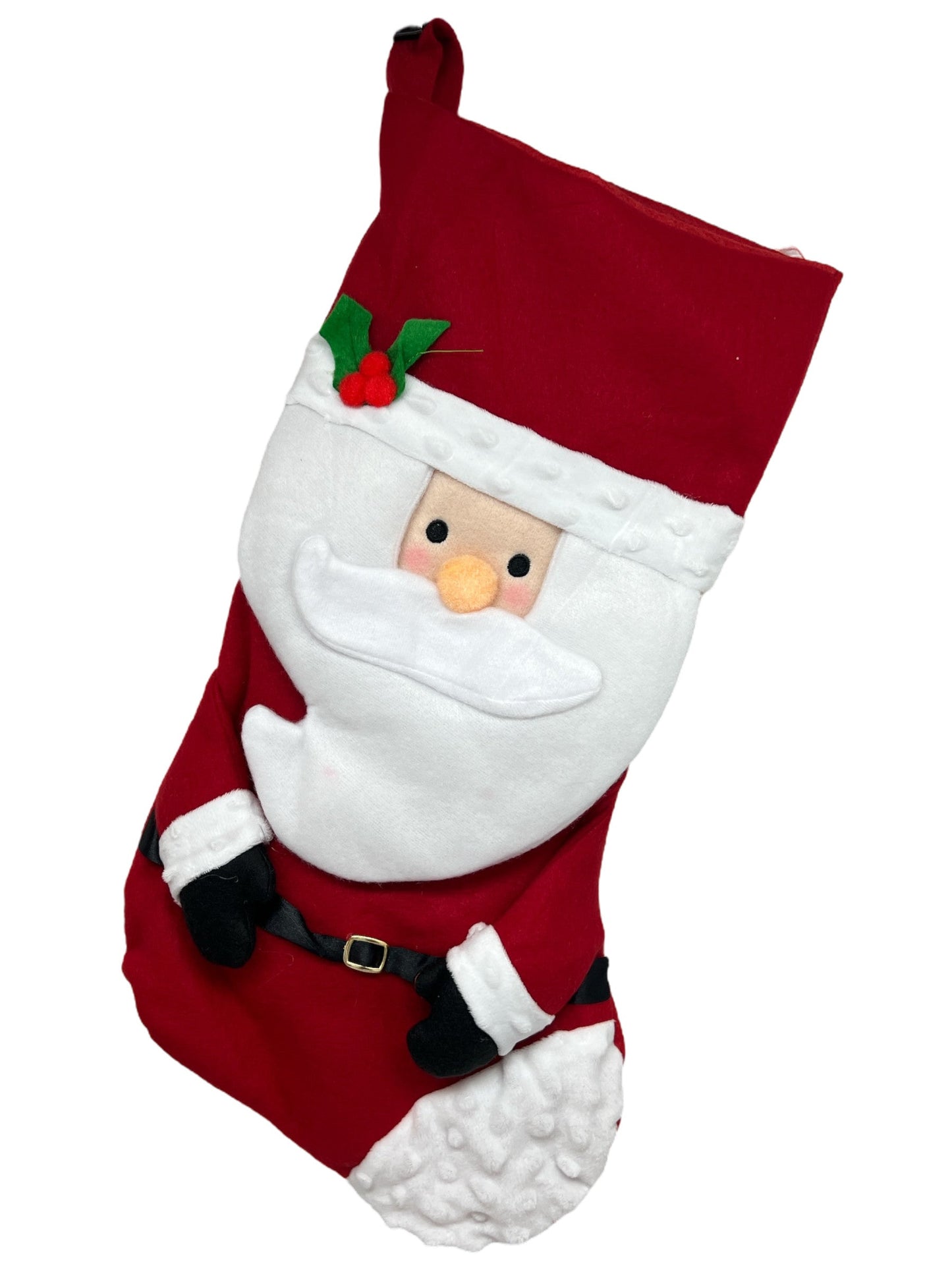 Santa Plush 3D Stocking