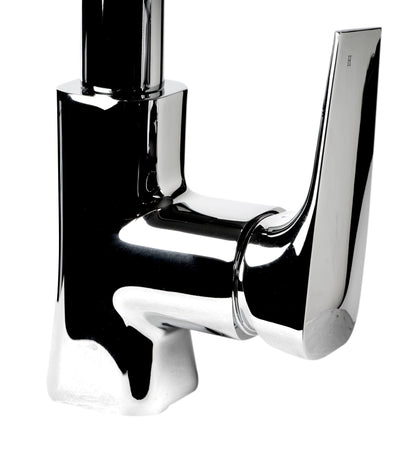 ALFI brand ABKF3889 Square Gooseneck Pull Down Kitchen Faucet