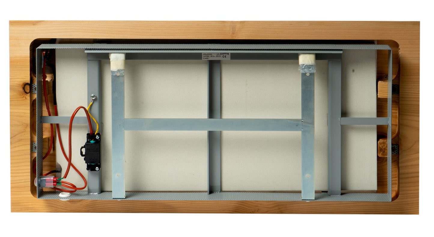 ALFI brand  ABTW3216H 32"x16" Live Edge Cedar Wood Towel Warmer
