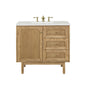 Laurent 36" Single Vanity Cabinet, Light Natural Oak
