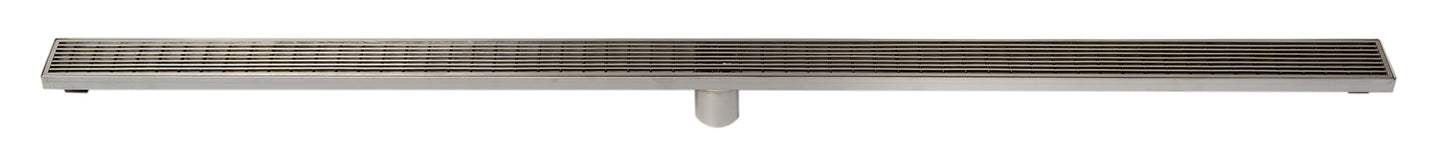ALFI brand ABLD59D ABLD59D 59" Stainless Steel Linear Shower Drain with Groove Lines