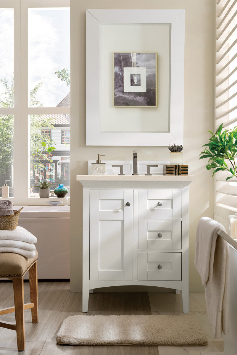 Palisades 30" Single Vanity Cabinet, Bright White