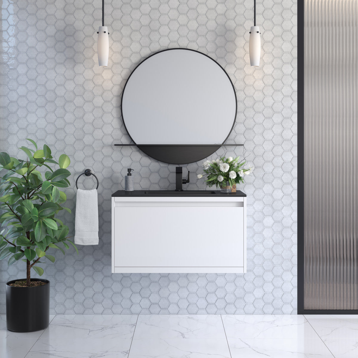 Mantova 35.4" Single Vanity Cabinet