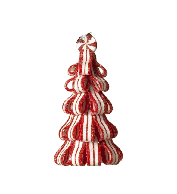 Peppermint Ribbon Candy Tree Ornament -