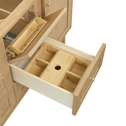 Laurent 60" Double Vanity, Light Natural Oak