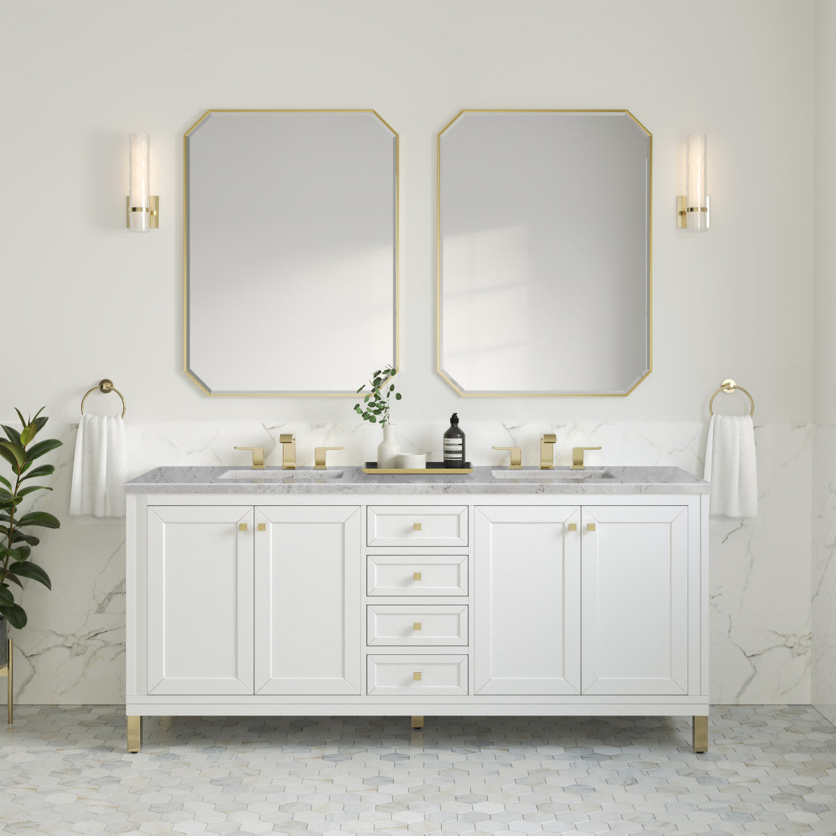 Chicago 72" Double Vanity Cabinet