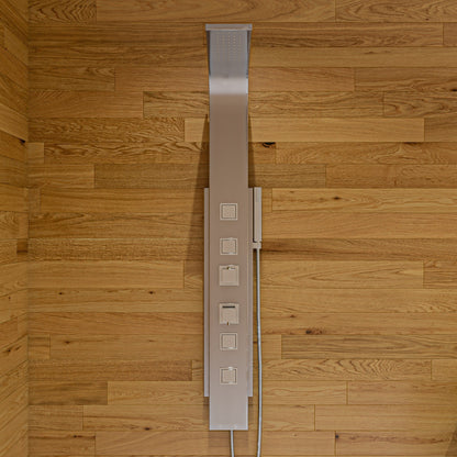 ALFI brand  ABSP10 Modern Stainless Steel Shower Panel with 4 Body Sprays