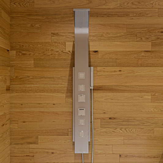 ALFI brand  ABSP10 Modern Stainless Steel Shower Panel with 4 Body Sprays