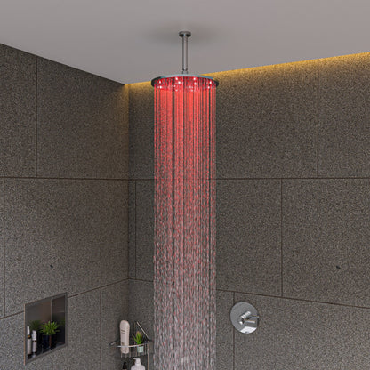 ALFI brand LED12R 12" Round Multi Color LED Rain Shower Head