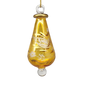 Floral Etched Teardrop - Orange