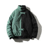 Thick Color Block Workwear Cotton Jacket