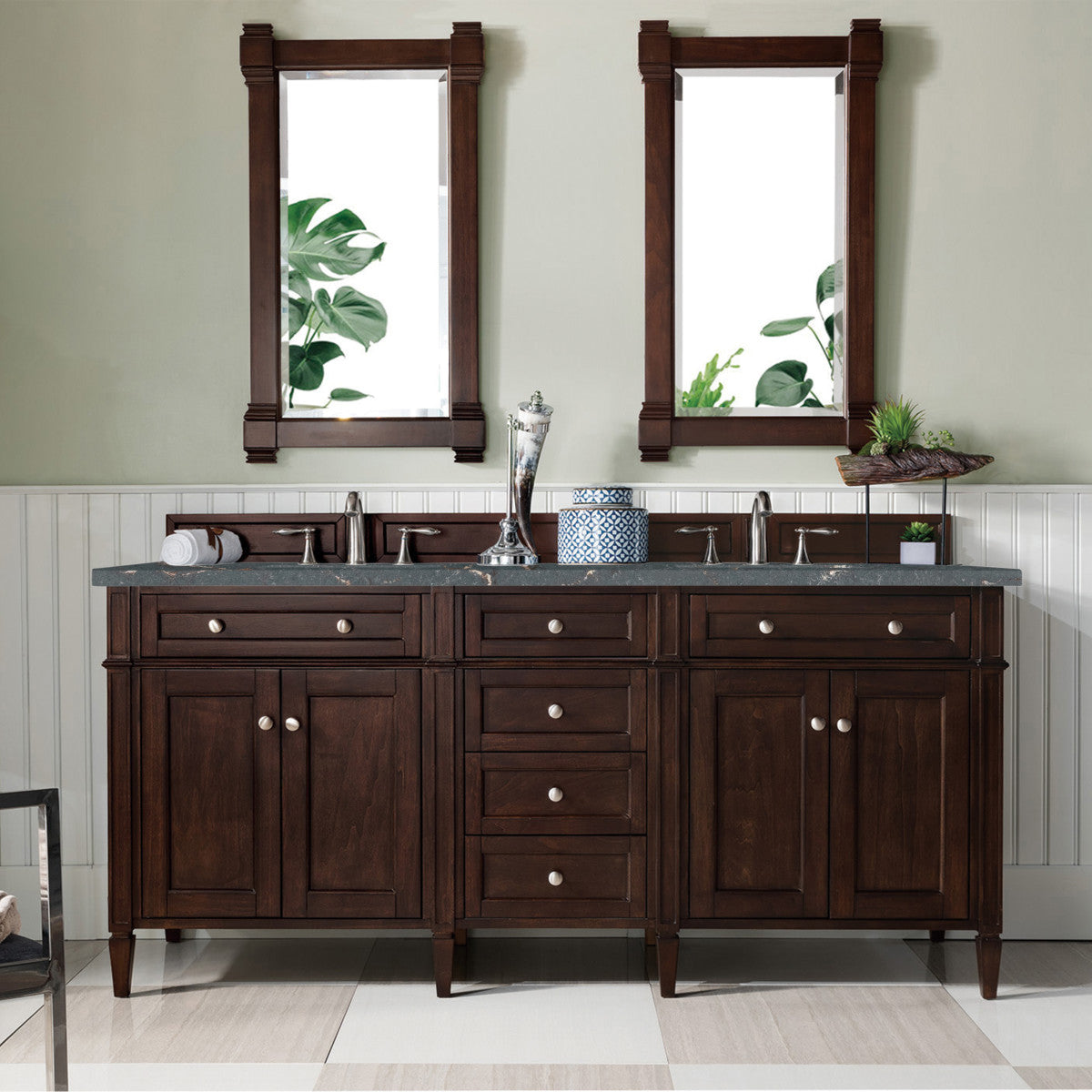 Brittany 72" Double Vanity Cabinet