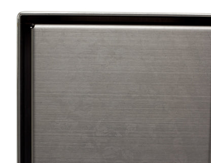 ALFI brand  ABSD55B-BSS 5" x 5" Modern Square Brushed Stainless Steel Shower Drain with Solid Cover
