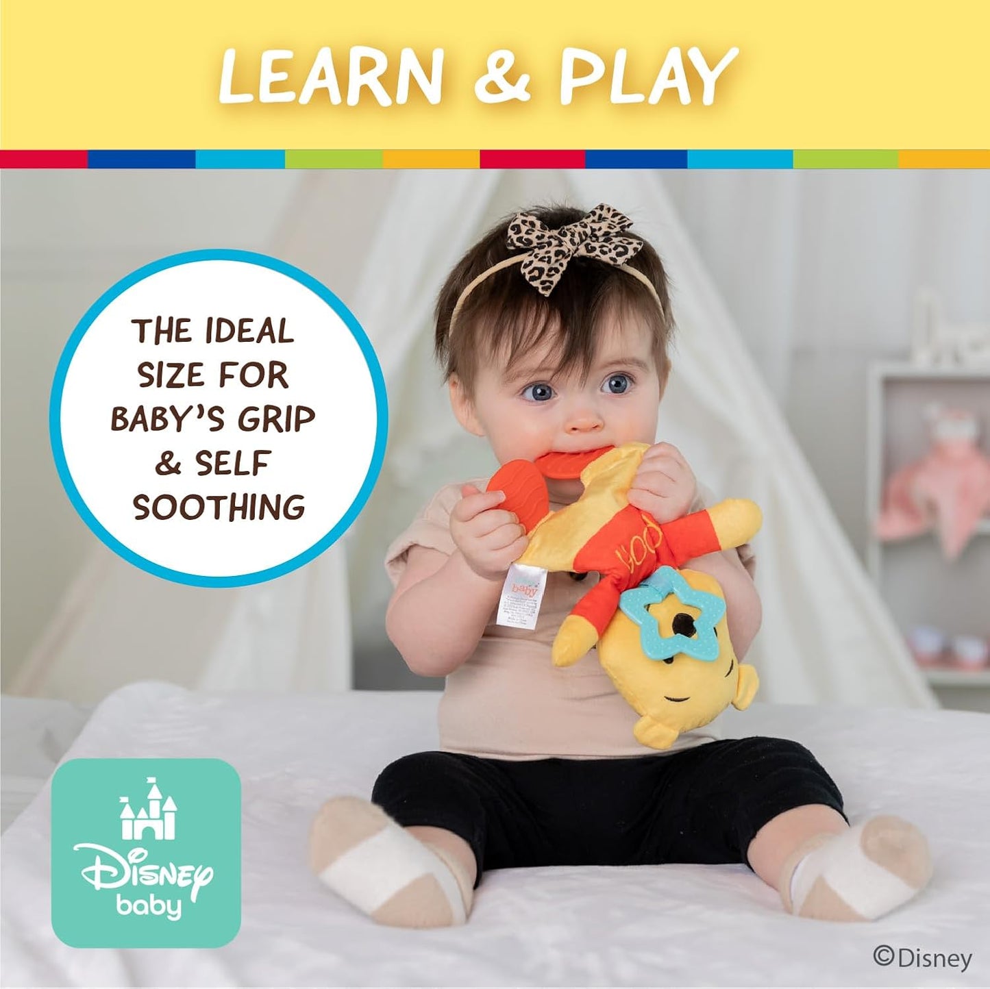 Disney Winnie the Pooh Sensory Blanky with Crinkle