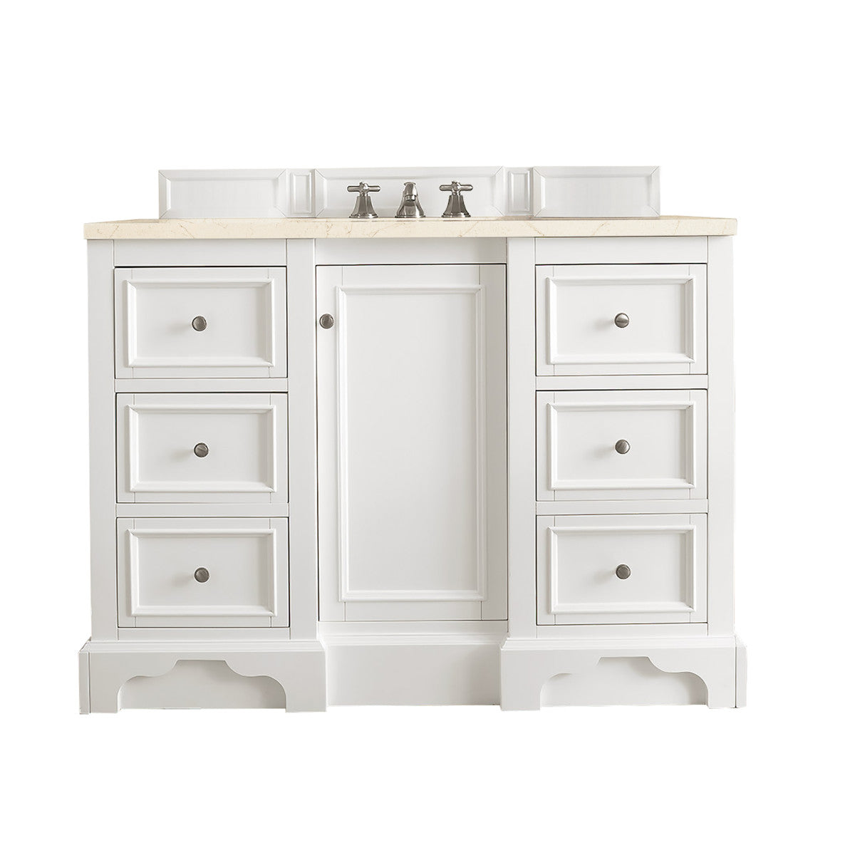 De Soto 48" Single Vanity Cabinet, Bright White
