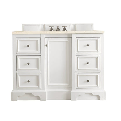 De Soto 48" Single Vanity Cabinet, Bright White