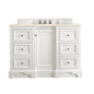 De Soto 48" Single Vanity Cabinet, Bright White