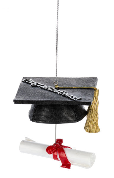 Graduation Cap and Diploma Ornament