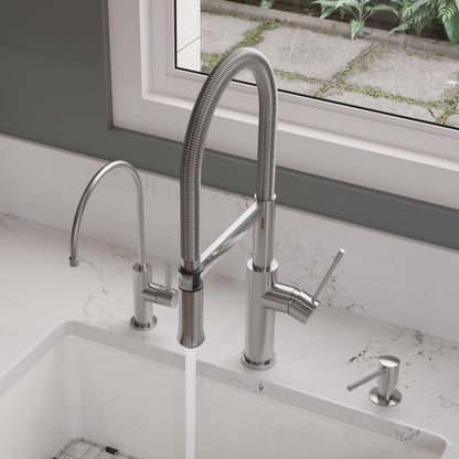 ALFI brand  AB2015 Brushed Gooseneck Single Hole Faucet