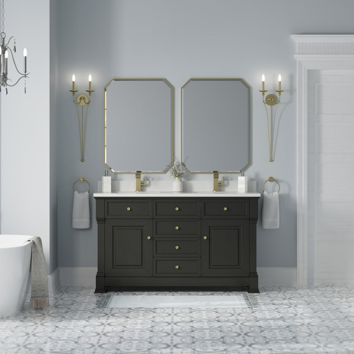 Brookfield 60" Double Vanity