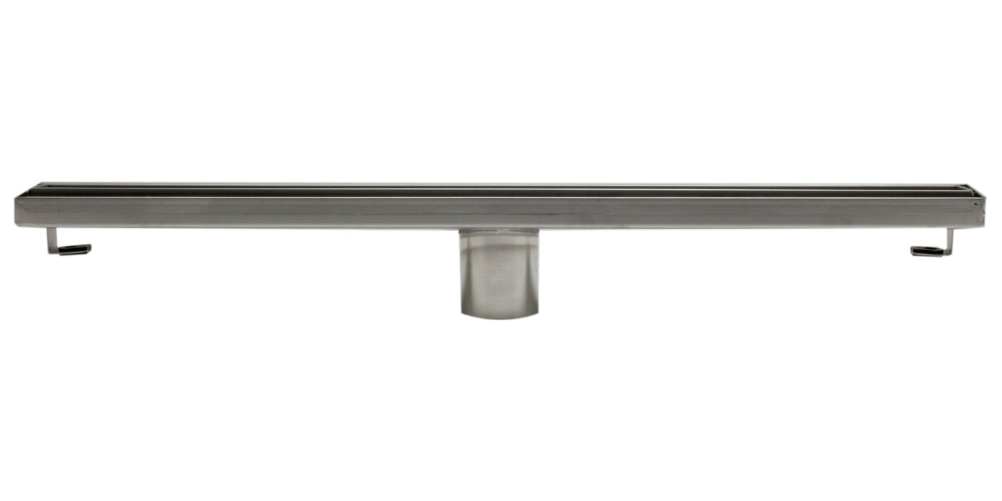 ALFI brand  ABLD24A 24" Long Modern Stainless Steel Linear Shower Drain w/o Cover
